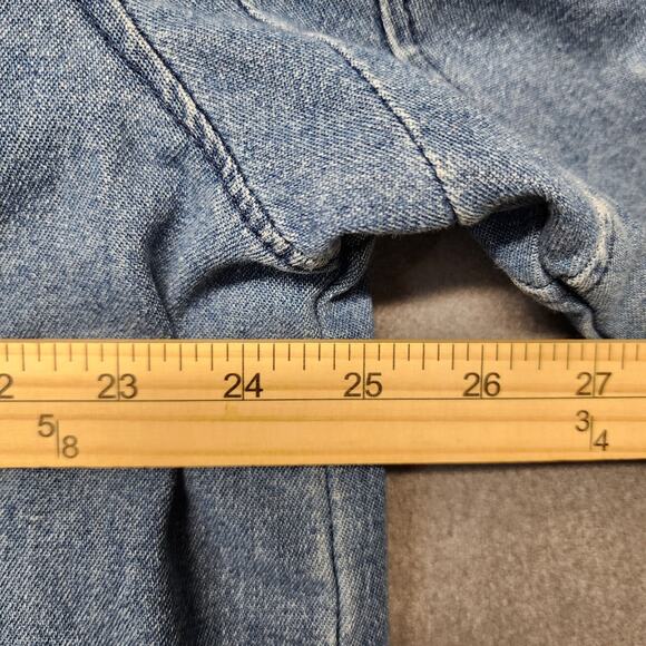 CE Schmidt Workwear Shirt Mens 2XLT Denim Chambray Long Sleeve Button Up Utility - Picture 5 of 14